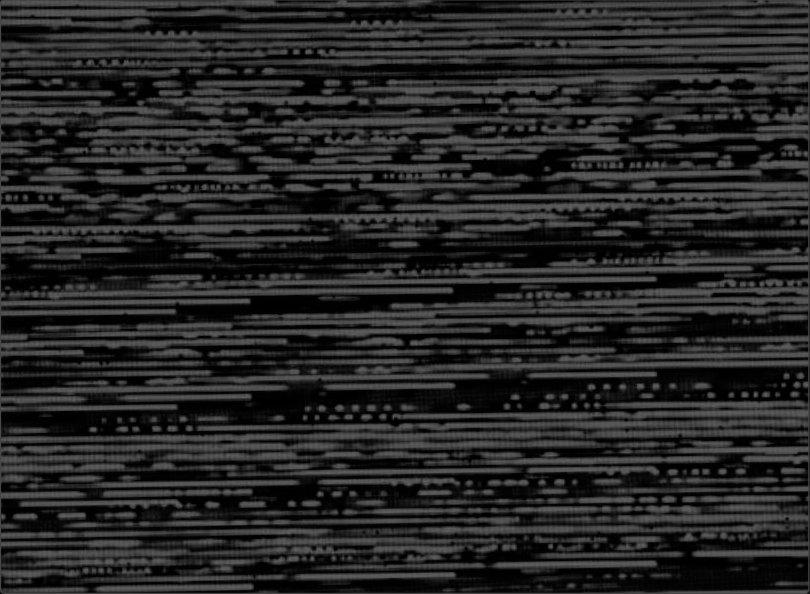 Black and white horizontal glitch bars